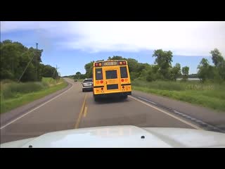 Video camera shows how deputy sheriff and firefighter who helped stop a runaway bus