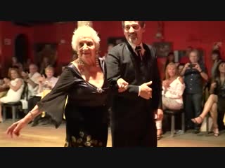 Blanquita, a tango legend 93 years old dance milonga in sueño porteño, buenos aires