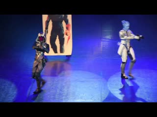 017 witcher’s family mass effect 3 liara t’soni, tali’zorah (ближний план)