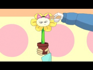 Flowey does the baku baku nya nya undertale