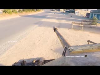 Libya pretty cool footage from a gopro on top of an lna t 545 showing it engaging targets