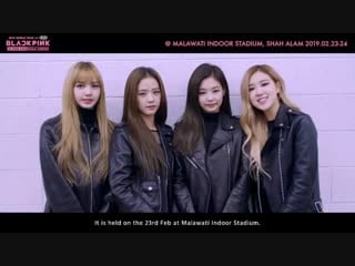 Blackpink message to blinks in malaysia