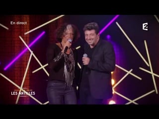 Patrick bruel et marijose alie caresse moin ensemble pour les antilles france