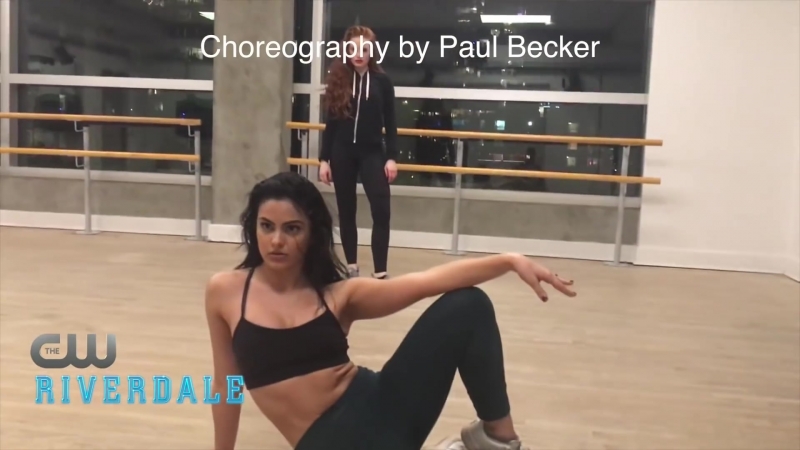 Шерил и вероника репетиция танца с хореографом riverdale ривердэйл ривердейл