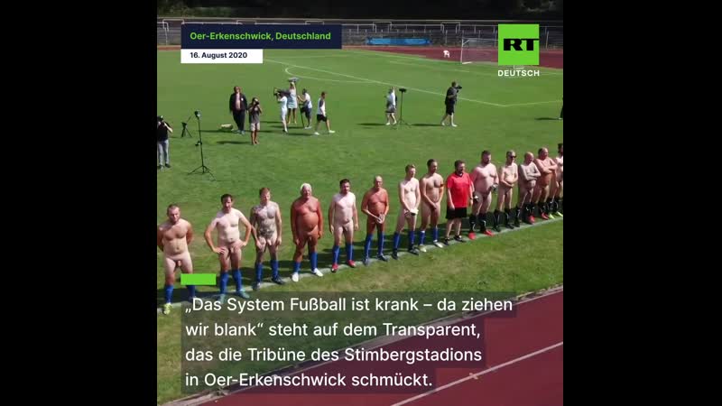Nackte tatsachen im stadion männer in oer erkenschwick ziehen blank