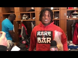 Reuben foster and his big bag of cinnamon toast crunch cereal