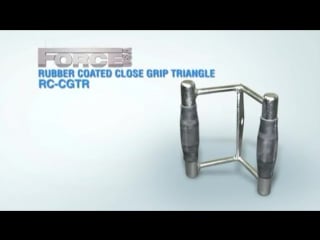 Rubber coated close grip triangle attachment rc cgtr gym equipment from force usa