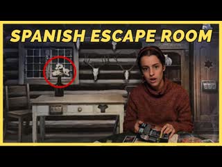 Trapped in a cabin! escape room in spanish halloween special, spanish practic