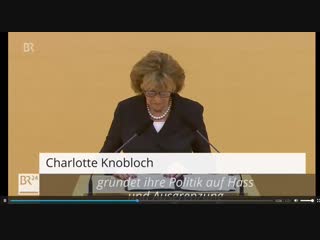 Wie widerwärtig ist diese knobloch eigentlich durch und durch faschistisches gedankengut und antidemokratisches verhalten gegenü