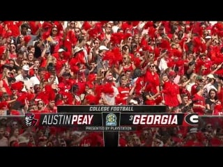 Ncaaf 2018 / week 01 / austin peay governors (3) georgia bulldogs / 1h / en