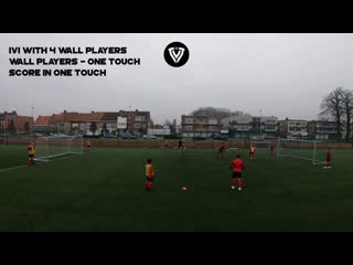 Fun football games part 3 of 5 1v1 with wall players thomas vlaminck