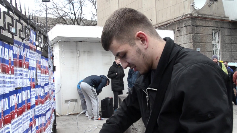 Акція проти "сбербанку" у запоріжжі