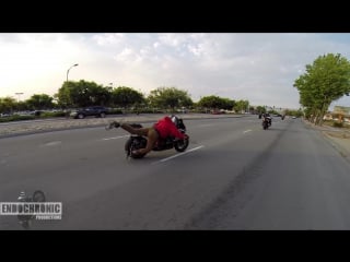 Stunt rider crashes wheelie! | стантрайдинг