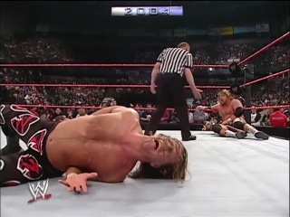 Chris benoit vs triple h vs shawn michaels backlash 2004