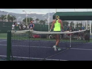Victoria azarenka at practice bnp paribas open 2016