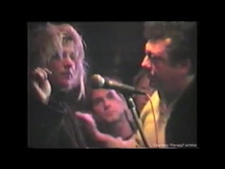 Kurt cobain and courtney love, club "tj’s", newport, uk,