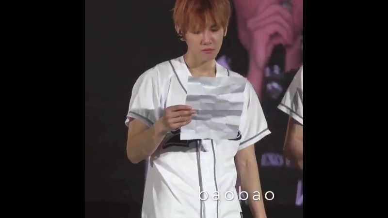 [fancam] 170318 exo baekhyun reading exo l's letter @ exo'rdium in malaysia