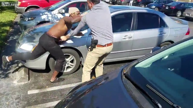 Остановлен за нарушение правил дорожного движения драка с полицейским флорида, сша