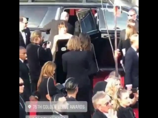 Dakota chegando no #goldenglobes