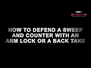 Fabio da mata how to defend a sweep and counter with an arm lock or a back take