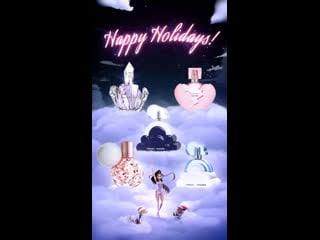 Ariana grande fragrances happy holidays (проморолик)