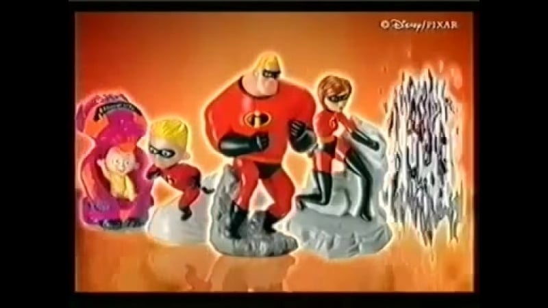 Реклама киндер сюрприза 2005г "суперсемейка" ("the incredibles") чешская республика