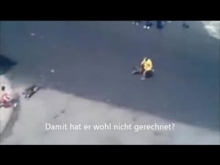 Idiot bewirft hund & halter mit steinen, wird dafür aber bestraft mp4