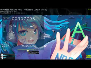 Osu! mizuoto to curtain mimi feat hatsune miku * 152рр