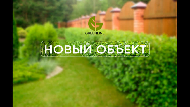 Green line оформление вдоль забора