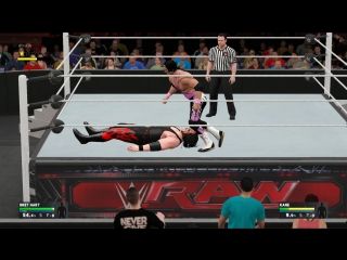 Wwe2k17 bret hart vs kane