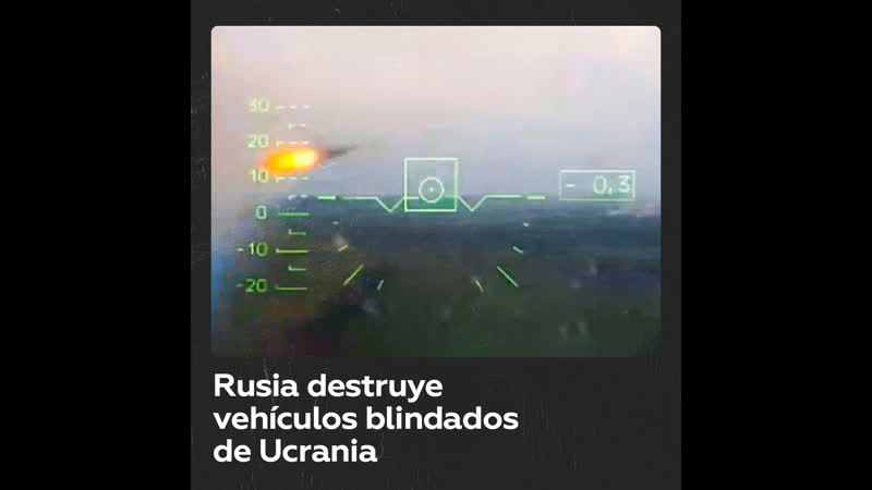 Rusia destruye vehículos blindados de ucrania