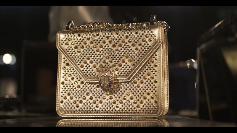 Bvlgari serpenti bag by nicholas kirkwood milan fashion week event