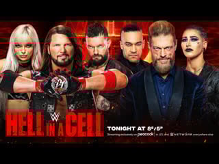 Aj styles, finn bálor and liv morgan vs the edge, damian priest and rhea ripley (judgment day)