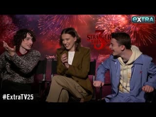 Millie bobby brown, finn wolfhard and noah schnapp talk their awkward kissing scenes on ‘stranger things’