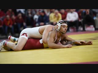 174lbs marcus coleman (iowa state) vs anthony mantanona (oklahoma)