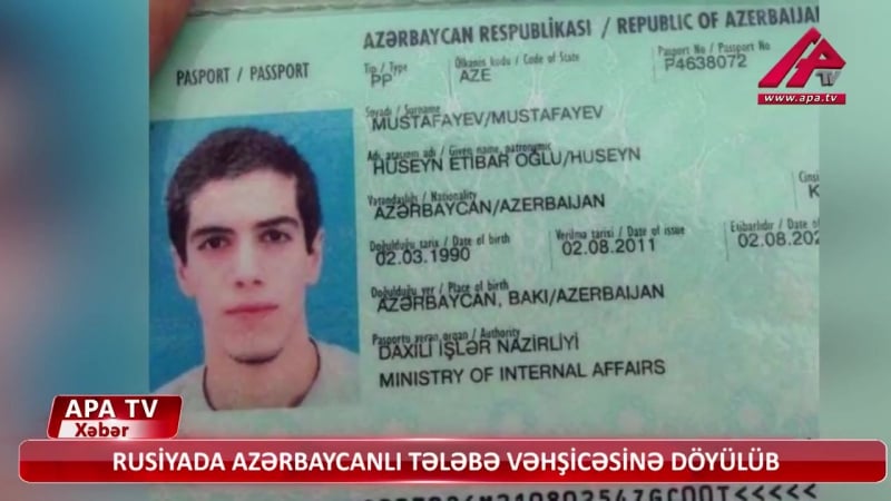 В россии задержаны зверски избившие азербайджанского студента