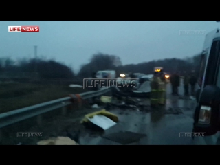 В дтп с микроавтобусом под воронежем 3 человека погибли, 14 пострадали