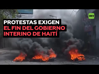 Protestas multitudinarias en haití piden la destitución del gobierno interino en plena crisis política