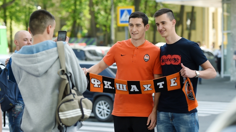 Прогулка шахтера по харькову перед матчем с зарей (5 05 2018)