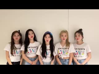 190910 17th international girl scout camp congratulatory message redvelvet @rvsmtown