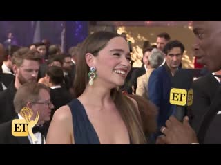 Emmys 2019 emilia clarke says shes channeling in hustlers