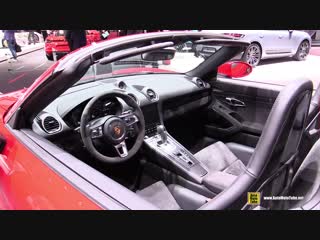 2019 porsche 718 boxster exterior and interior walkaround 2018 paris motor show