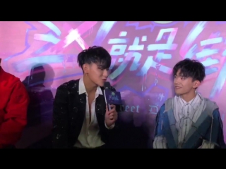 [video] 180103 tao @ street dance of china show media visiting