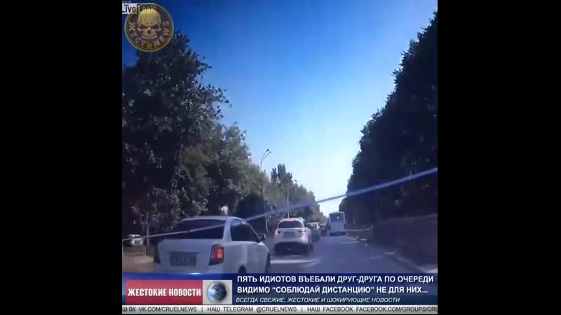 Пять идиотов въебали друг друга по очереди видимо “соблюдай дистанцию” не для них mp4