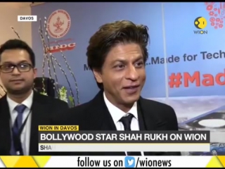 Wion in davos actor shah rukh khan speaks about pm modi's speech