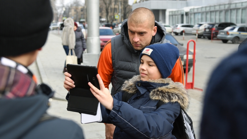 Прогулка шахтера по харькову перед матчем с ромой (21 02 2018)