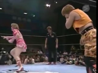 Michiko omukai, lco (etsuko mita, mima shimoda) vs gami, rie tamada, reina takase (1)