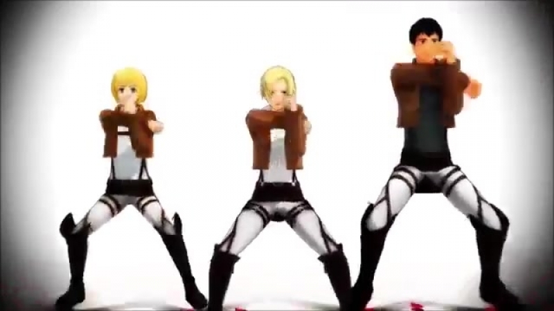 【進撃のmmd】pomp and circumstance【mikasa & annie】