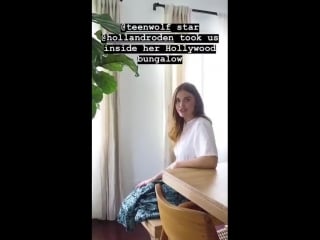 Holland showing inside of her home for architectural digest magazine @hollandroden