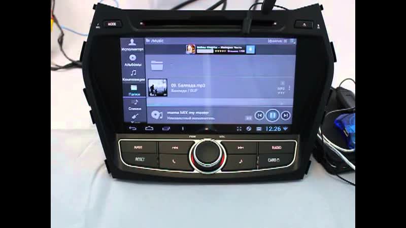 Штатное головное устройство redpower carpad hyundai santafe md 2012+